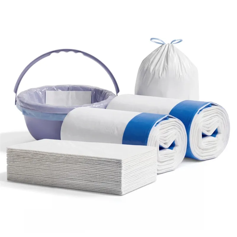 Commode Liners with Pads — 50 Pack